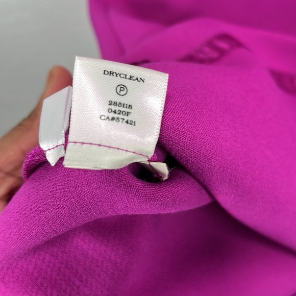 Ann Taylor Women’s Vibrant Purple Mini Dress Sz 2 Sleeveless Career Business - Picture 5 of 9